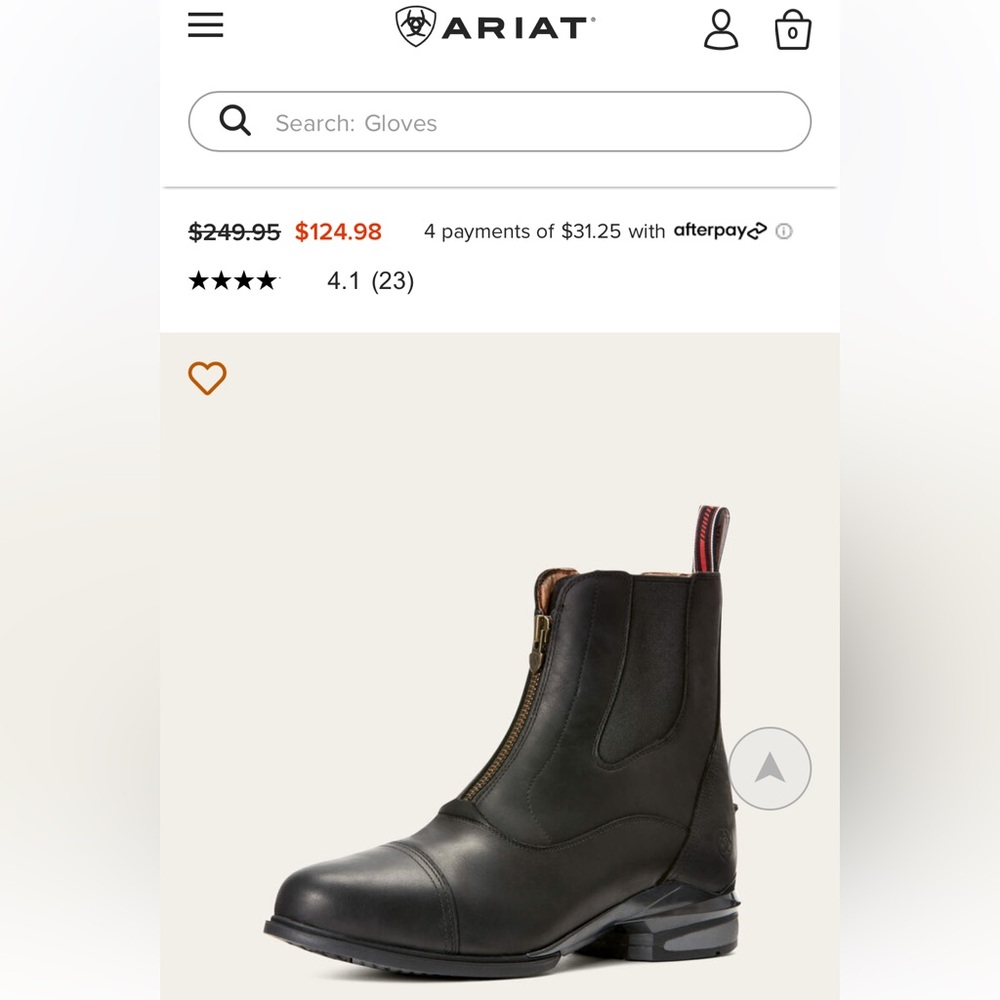 Ariat Black Leather Men's Boots